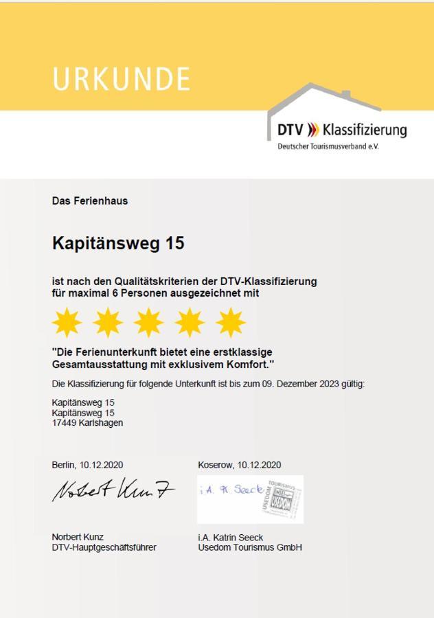 Kapitaensweg 15 Villa Karlshagen ภายนอก รูปภาพ